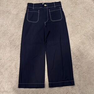 Maeve Colette Navy Pants with White contrast stitching Size 31